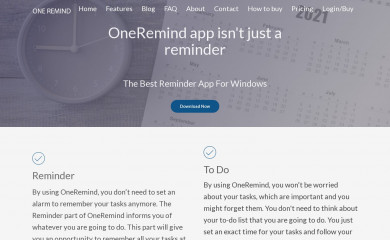 oneremind.com screenshot