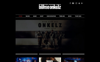 onkelz.de screenshot