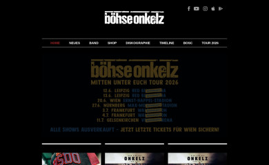 onkelz.de screenshot