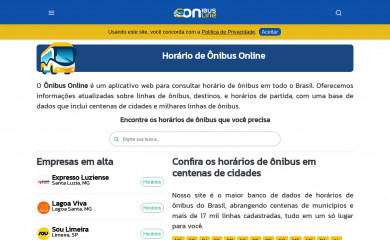 onibus.online screenshot