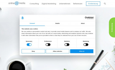onlineatmedia.de screenshot