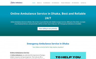 onlineambulancebd.com screenshot