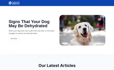 onlinepetadvice.com screenshot