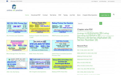 onlinesetpractice.com screenshot