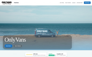 only-vans.com.au screenshot