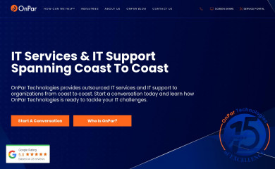 onpartech.com screenshot