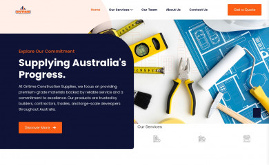 ontimeconstructionsupplies.com screenshot