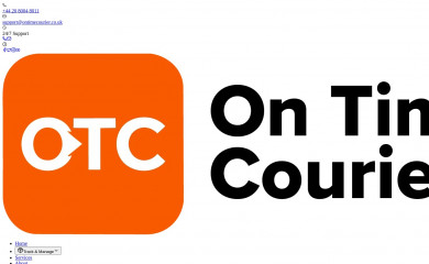 ontimecourier.co.uk screenshot