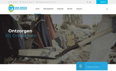 ontzorgenbijontruimen.nl screenshot