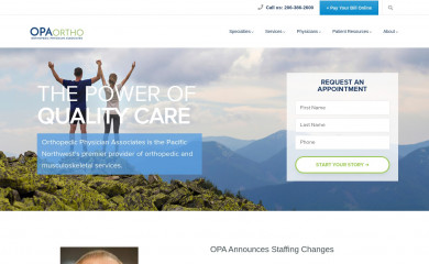 opaortho.com screenshot
