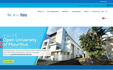 open.ac.mu screenshot