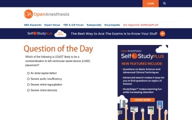 openanesthesia.org screenshot
