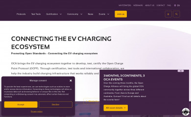 openchargealliance.org screenshot
