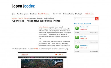 http://www.opencodez.com/free-themes/openstrap screenshot