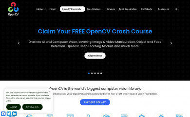 opencv.org screenshot