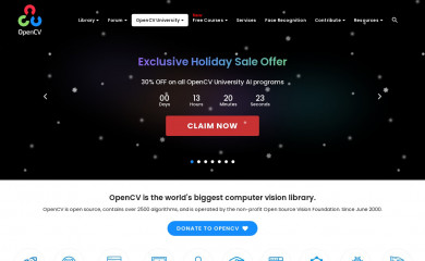opencv.org screenshot