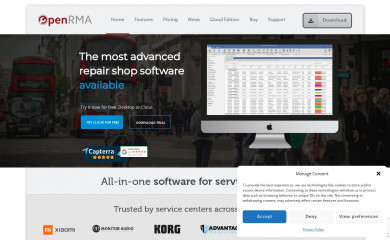 openrma.com screenshot