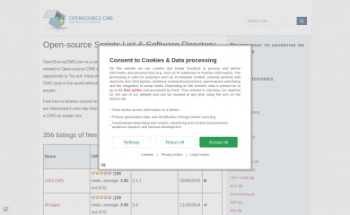 opensourcecms.com screenshot