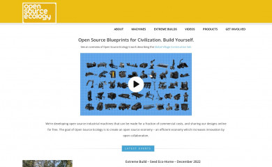 opensourceecology.org screenshot