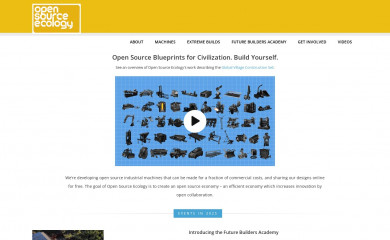 opensourceecology.org screenshot