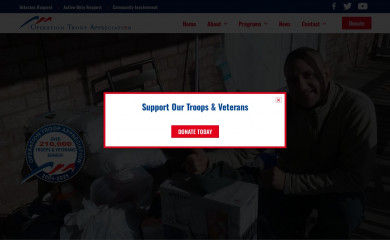 operationtroopappreciation.org screenshot