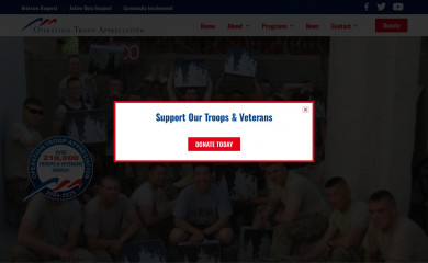 operationtroopappreciation.org screenshot