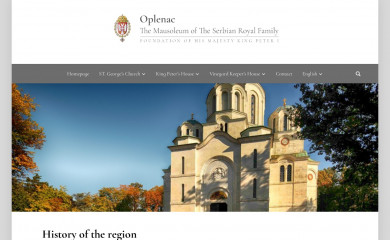 oplenac.rs screenshot