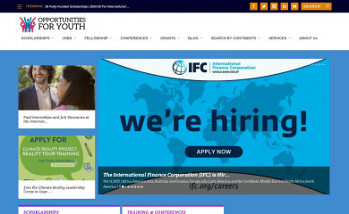 opportunitiesforyouth.org screenshot