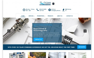 opplumbingandheating.ca screenshot