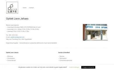 optiek-lieve-jehaes.be screenshot