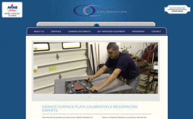 optimalcalibration.com screenshot