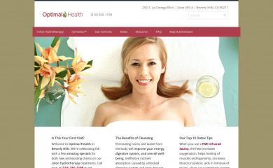 optimalhealthinc.com screenshot
