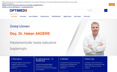 optimedhastanesi.com screenshot