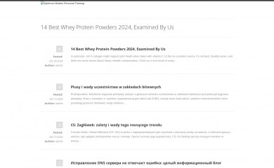 optimumbodies.com screenshot