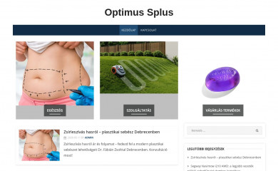 optimusplus.hu screenshot