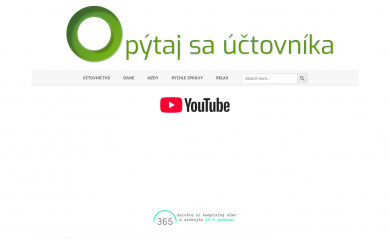 opytajsauctovnika.sk screenshot