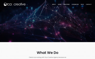 orcacreativeagency.com screenshot