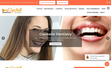 orangefielddentalcare.co.uk screenshot