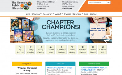 orangelib.org screenshot