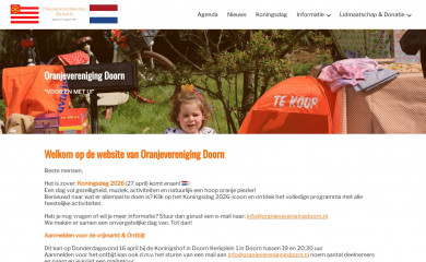 oranjeverenigingdoorn.nl screenshot
