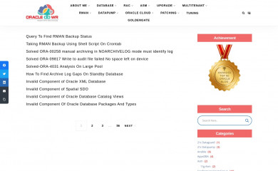 oracledbwr.com screenshot