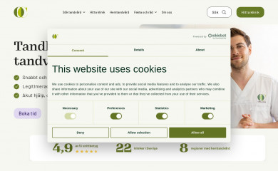 oralcare.se screenshot
