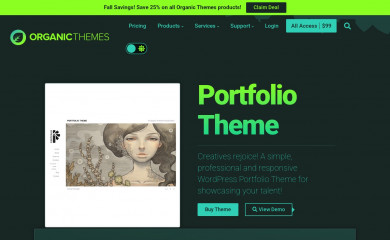 Organic Portfolio screenshot