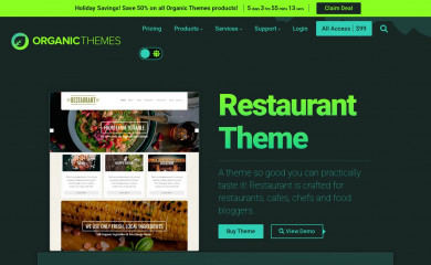 http://www.organicthemes.com/theme/restaurant-theme/ screenshot