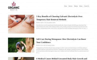 organicbeautyco.com.au screenshot