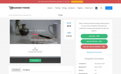 https://www.organizedthemes.com/theme/elite/ screenshot