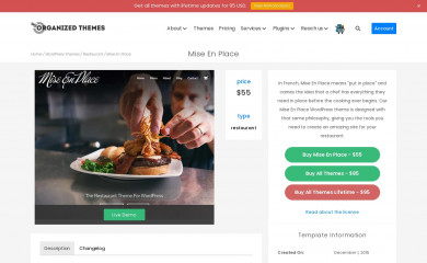 https://www.organizedthemes.com/theme/mise-en-place/ screenshot