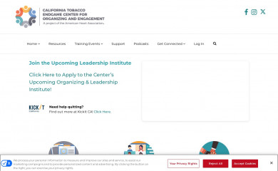 organizingtoendtobacco.org screenshot