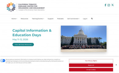 organizingtoendtobacco.org screenshot