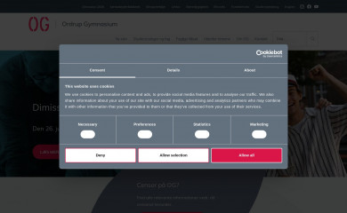 ordrup-gym.dk screenshot